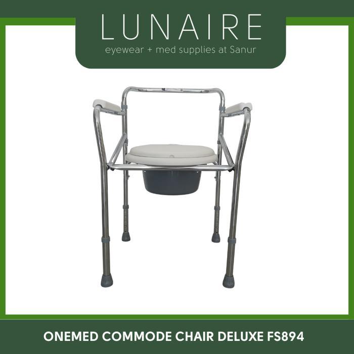 PROMO ONEMED Kursi BAB Tanpa Roda Commode Chair Deluxe FS894/ Commode Chair FS810