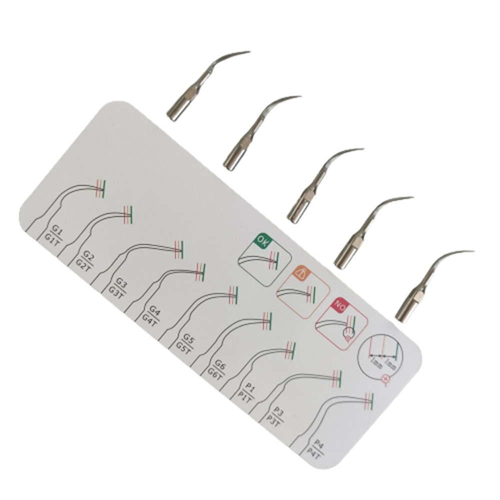 5Pcs Dental Scaler Ti Fit Ems Woodpecker Ultrasonic Scaler Handpiece Dental Ultrasonic Scaler