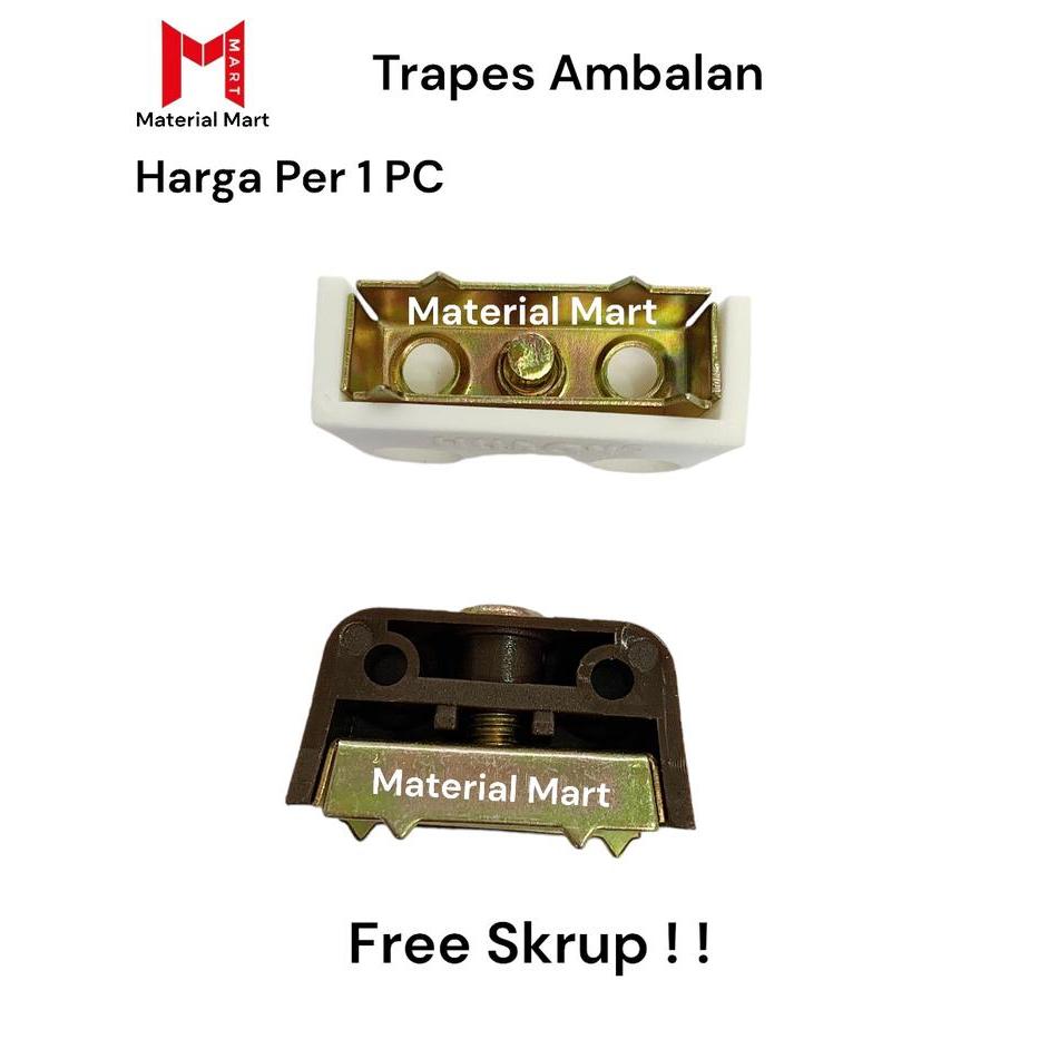 Trapes Huben Putih Traves Ambalan Kayu Coklat Trapes Siku Huben