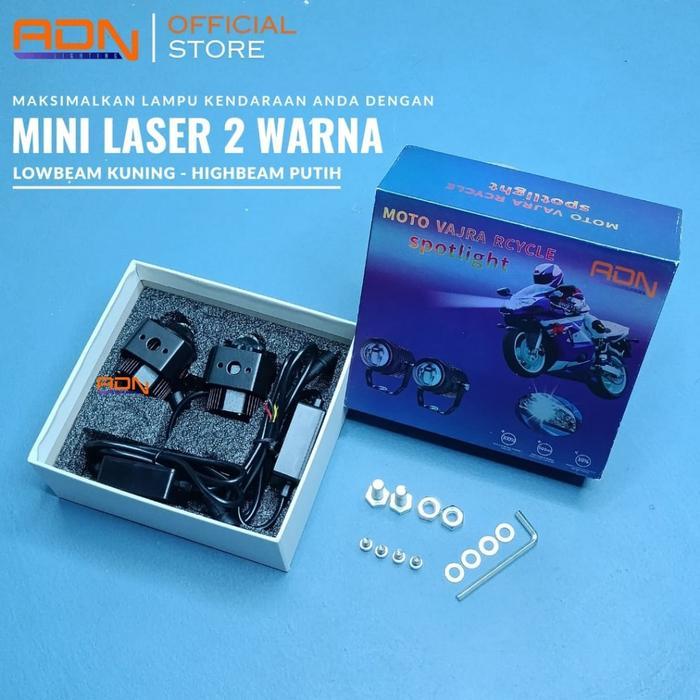 Lampu Tembak Sorot Cwl Laser Led Motor Mobil Mini Lens Projie
