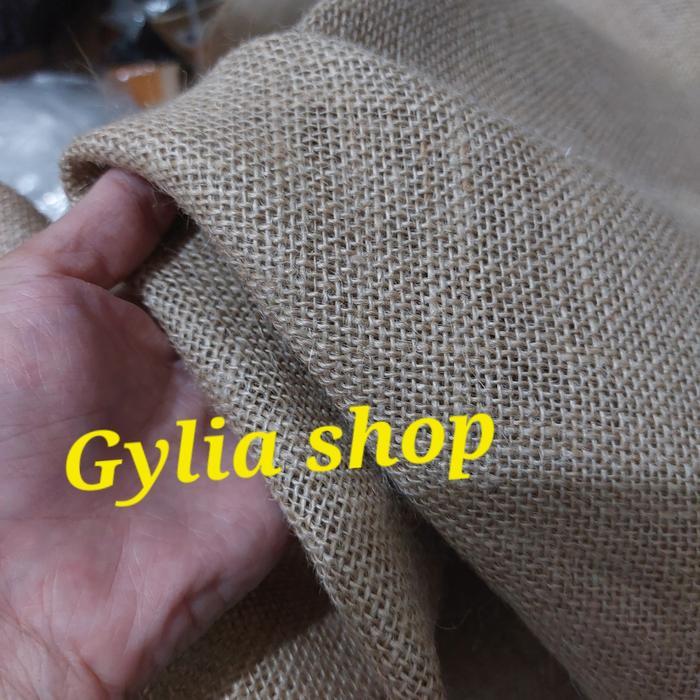 CUCI GUDANG Kain Goni Permeter/ Kain Goni Kerajinan tangan/ Prakarya lebar 160cm/ Kain Goni per