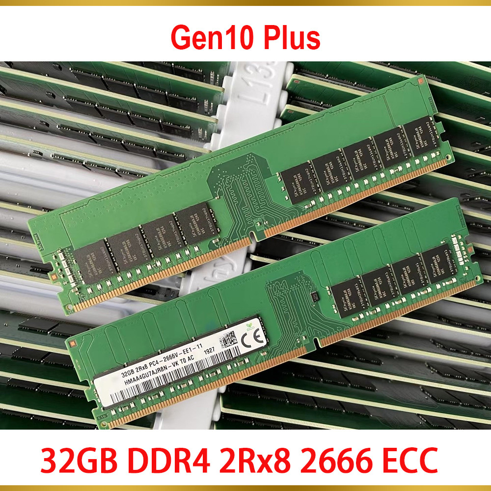 PROMO HARI INI  1PCS Server Memory For HPE Microserver Gen10 Plus 32G 32GB DDR4 2Rx8 2666 ECC AULAS 