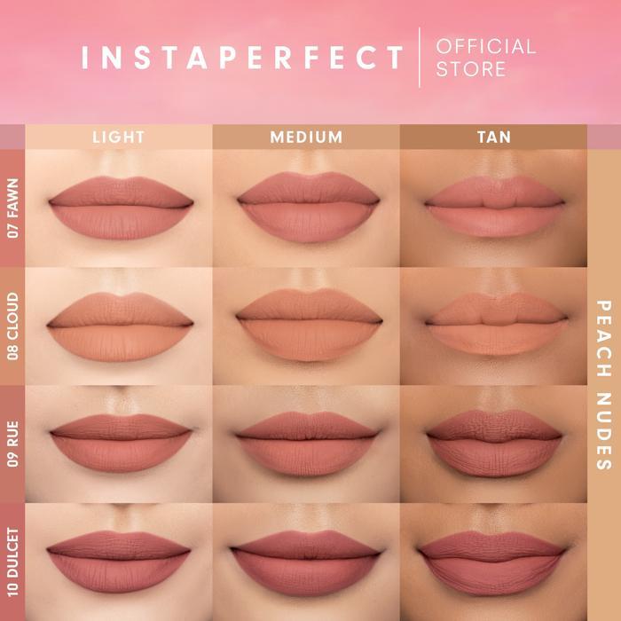 Terpopuler- Top Creator Choice Instaperfect Suede Lip Matte (Mlbb Nude Lip Cream, Cover Blurry,