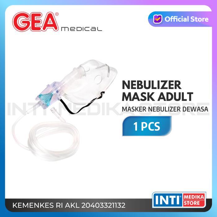 GEA - Nebulizer Mask Dewasa / Masker Nebulizer / Nebulizer Mask Adult