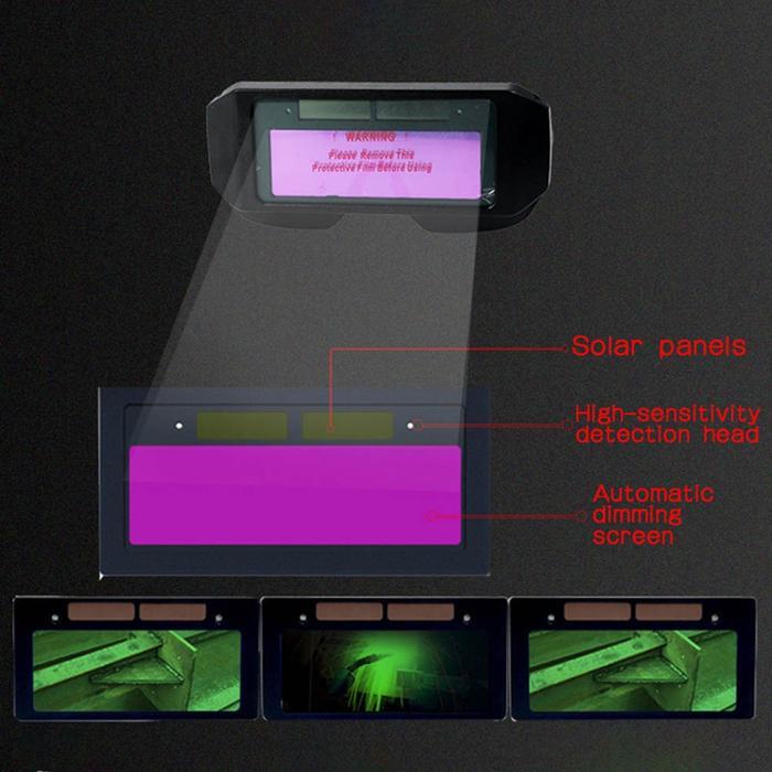 Kacamata Las Otomatis Kaca Mata Gelap Listrik Safety Auto Dark