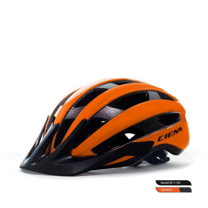 Cigna Kp-1 Bike Ultralight Helmet - Helm Sepeda - Orange