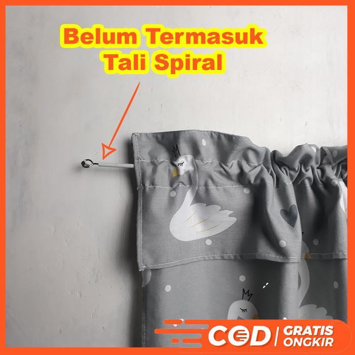 53lg- Gorden Hordeng Tirai Dapur Kolong Dapur Jendela Minimalis Tirai Mobil