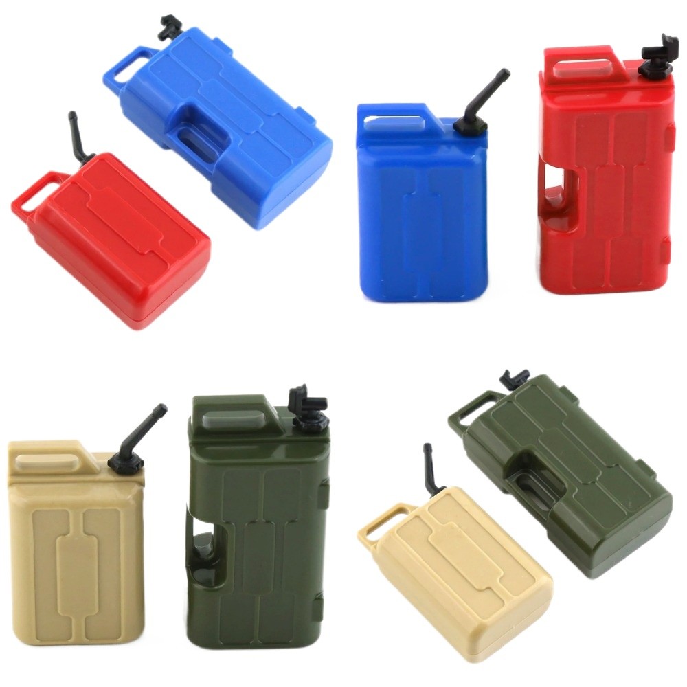 1 Set Rc Car Fuel Tank & Water Jug Decoration Tools For 1/10 Rc Rock Crawler Axial Scx10 Wraith