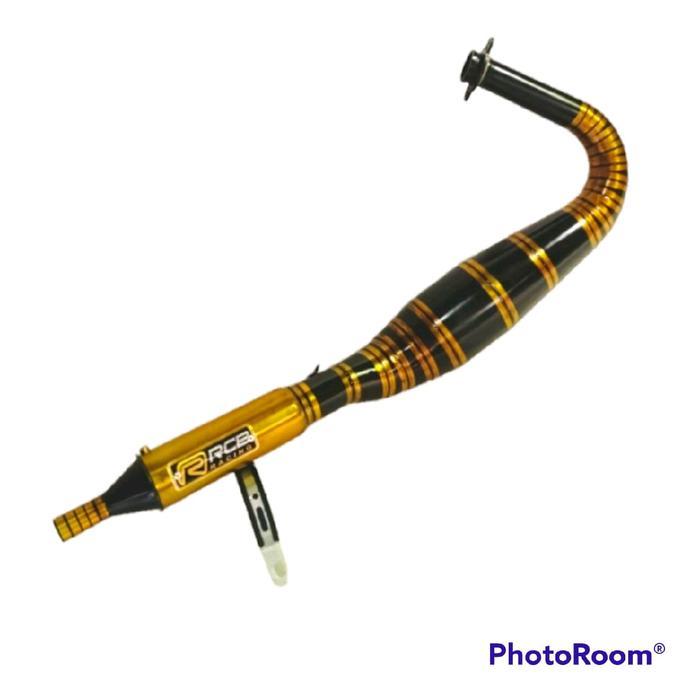 KNALPOT MOTOR RX KING KOLONG KOMPETISI BLACK GOLD RCB