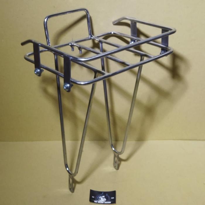 READY STOCK Rak Depan Commuter / Rak Keranjang Sepeda Pannier Touring - Stainless