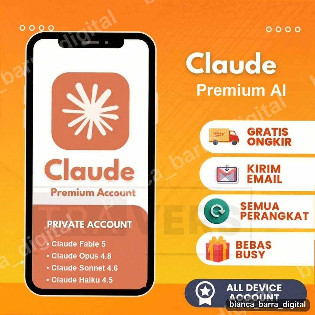 Sewa Claude Pro 1 Bulan Claude Code Garansi Sebulan