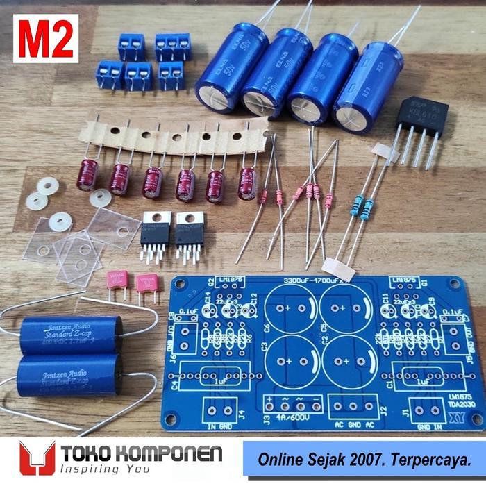 DISKON 2X 20W GAINCLONE LM1875 STEREO AMPLIFIER KIT-2 FR4 PCB (HI-GRADE)