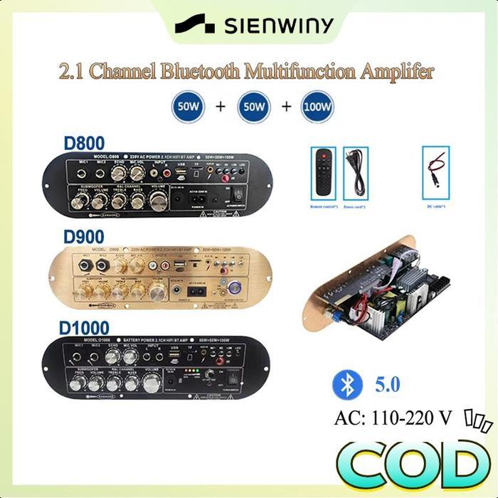 ROBOT - D800/D900/D1000/D1200 2.1-Channel Bluetooth 5.0 Power Amplifier High-Power Subwoofer BT