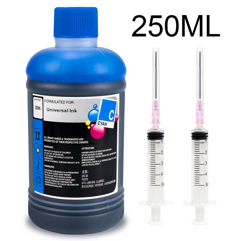 Universal Ink Refilled Dye Kit Compatible For HP Canon Epson Brother Deskjet Printers EcoTank