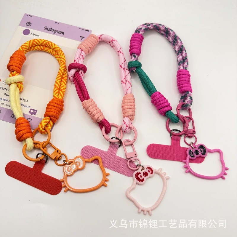 HelloKittys Pendant Phone Lanyard Wrist Strap Phone Case Connection Piece Phone Case Anti-Lost