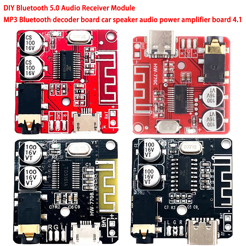 DIY Bluetooth 5.0 Audio Receiver Module MP3 Bluetooth Decoder Board Car Speaker Audio Power