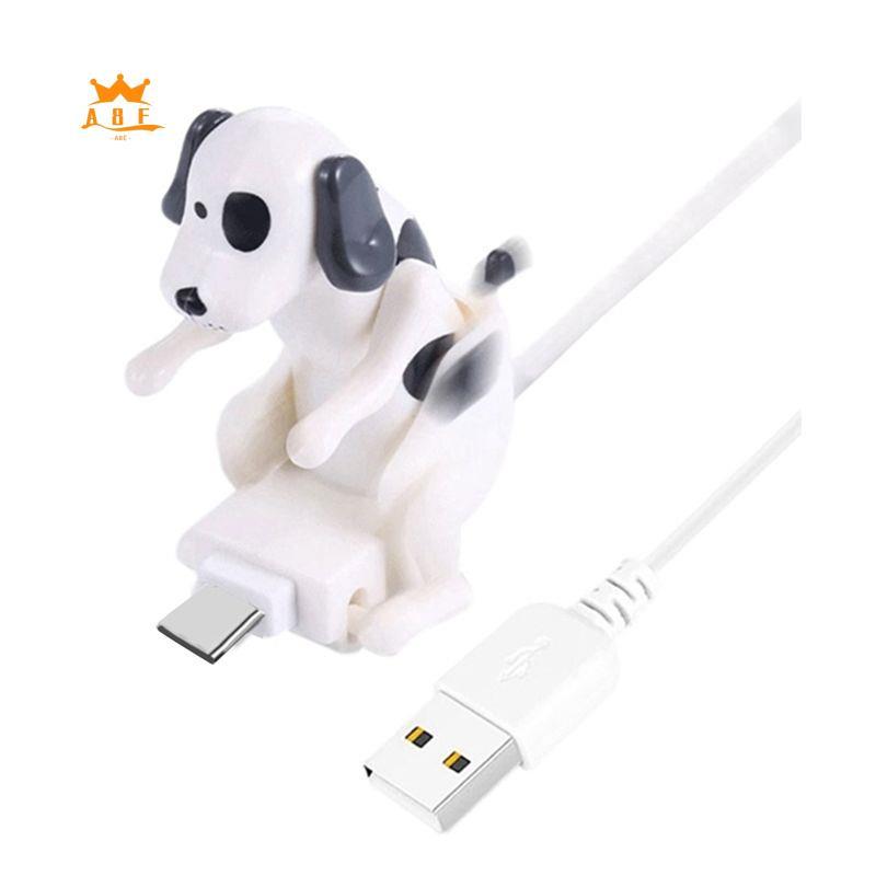 A08E-Humping Dog USB Charging Cable Funny Fast Charger Type-C Novel Phone Accessory & Stress Relief