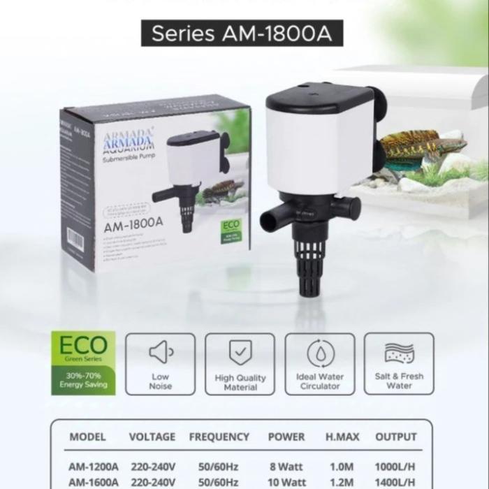 ARMADA POMPA CELUP AQUARIUM POMPA POWERHEAD ARMADA AM 1800 A LOW WATT