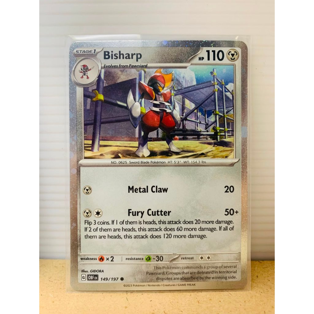 Bisharp [Cosmos Holo] #149 Pokemon Obsidian Flames