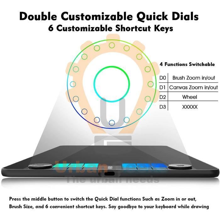 Drawing Tablet VEIKK VK1060 PRO Digital Graphic Pen Tablet OSU Al A30 A50 A15