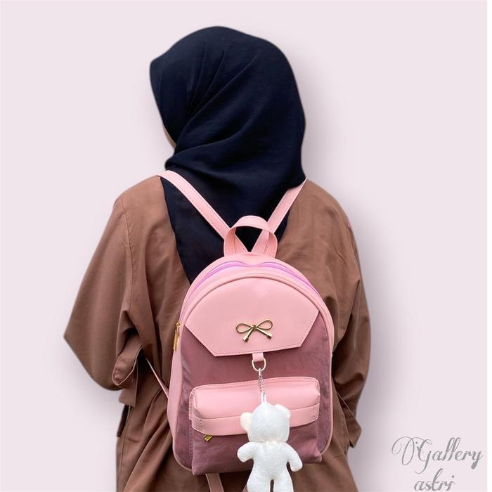 GALLERY ASTRI-RANSEL MALIKA FREE GANTUNGAN Tas Malika Ransel Wanita Terbaru Tas Kekinian Tas Cakar