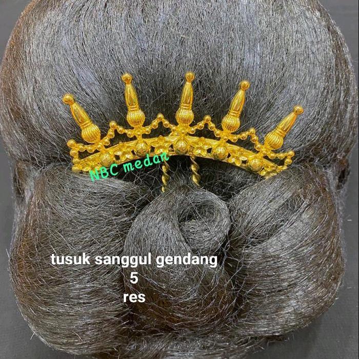 Tusuk konde sanggul (paniti) warna emas 24k
