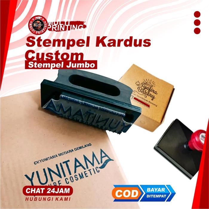 Flash Sale Stempel Jumbo Stempel Costum Stempel Custom Stempel Kardus Free Design Multi Printing
