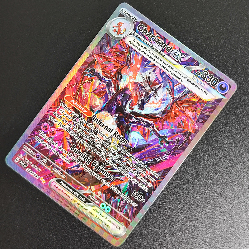 DIY Proxy PTCG PKM Foil Card English Charizard EX #234 Paldean Fates Charizard EX #223 Obsidian