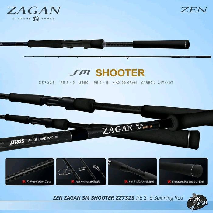 Ready joran pancing zen zagan sm shooter 732 pe 2.5