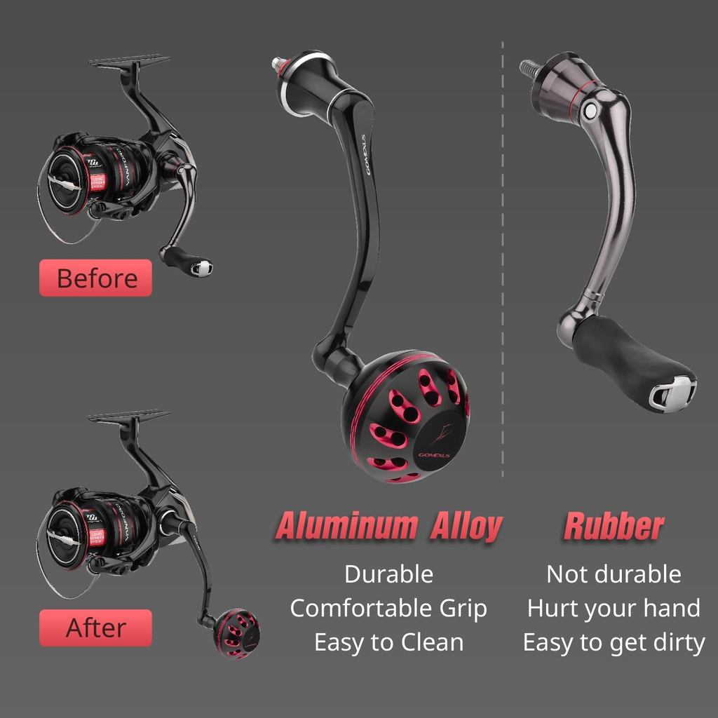 GOMEXUS Power Handle for Shimano Stradic FL FM Stella Vanford Vanquish Nasci Twinpower 1000-5000