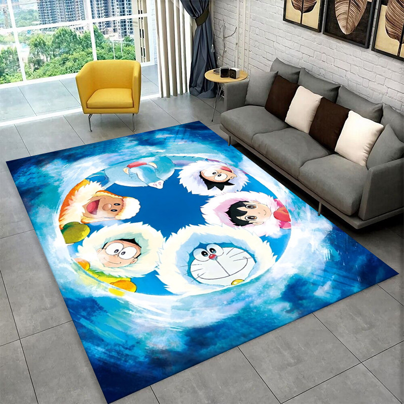 Kartun D-Doraemon Dream Anime Karpet Permadani untuk Ruang Bermain Kamar Tidur Ruang Tamu Sofa Dekor