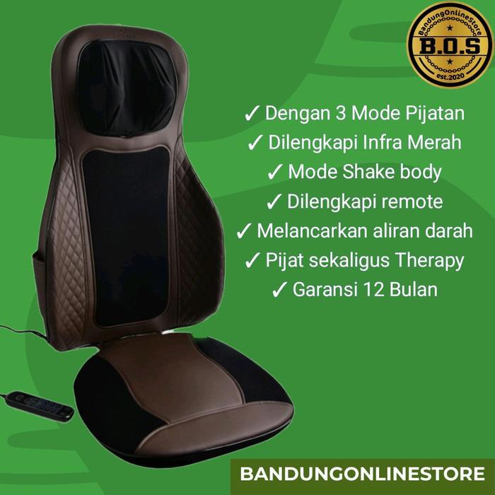 Lexata Bantalan Leher Kursi Pijat Shiatsu Massage Alat Pijat Elektrik