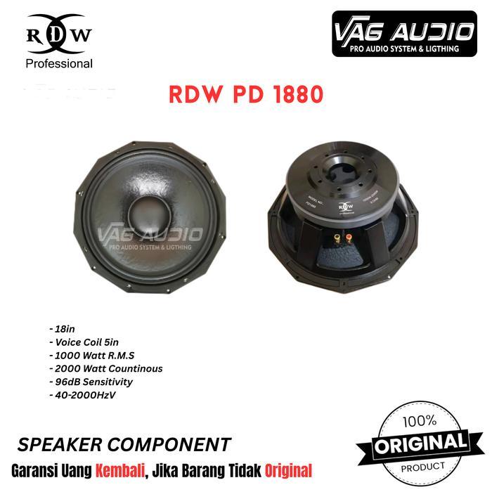 SPEAKER COMPONENT RDW PD1880 - kayu, PD1880
