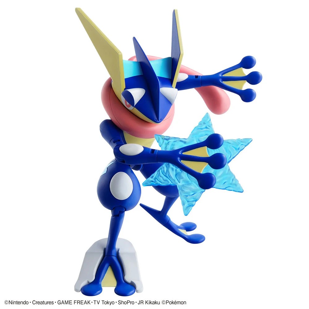 Bandai Pokemon Figures Plamo Greninja Model Toys Anime Game Gifts Collectible Ornaments Figure Model