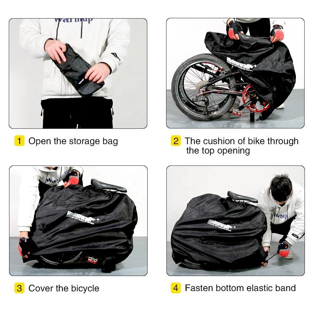Rhinolk 1622 Inch Folding Bicycle Storage Bag Dustproof terproof Brompton Bicycle Cover Electric