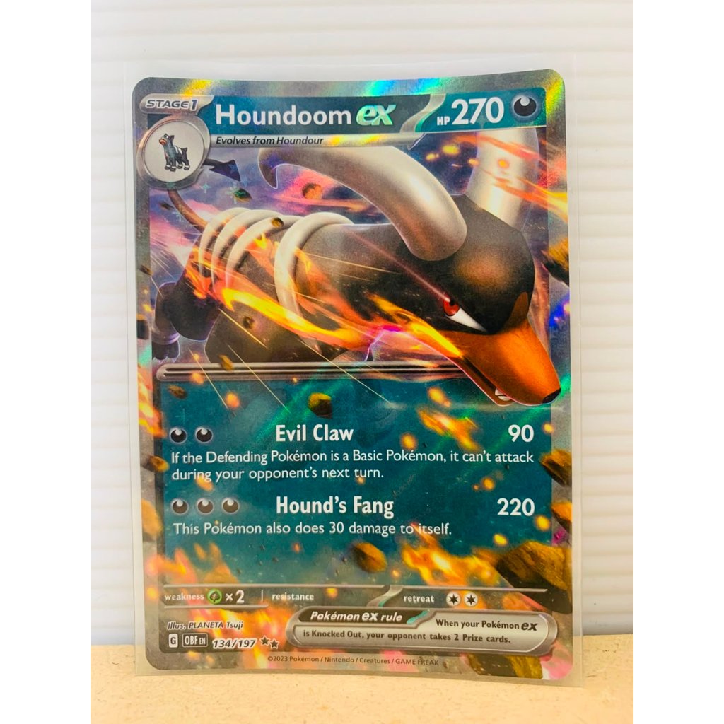 Houndoom ex #134 Pokemon Obsidian Flames