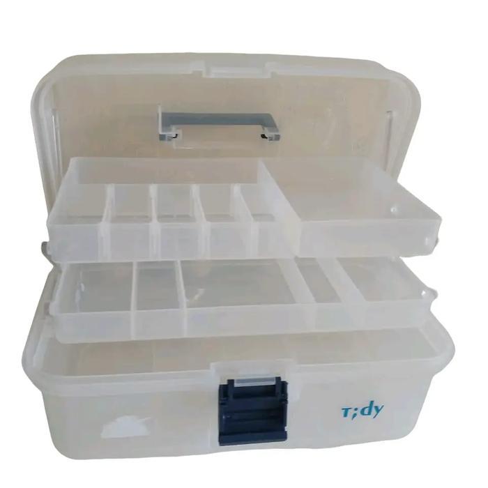 Tool Box Tidy Bertingkat / Tool Box Transparan / Tool Box Obat/ Tool Box Serbaguna