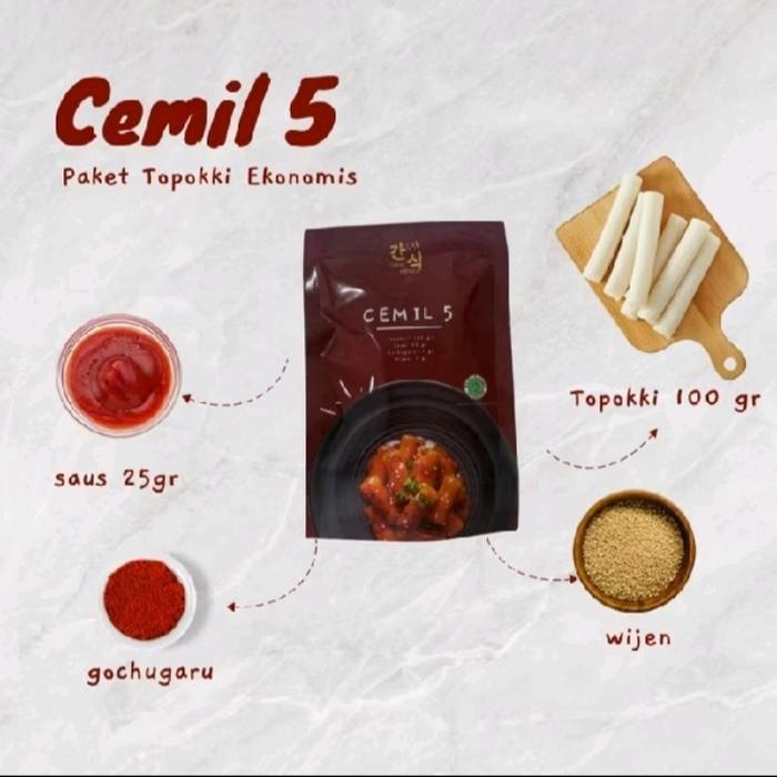 TERLARIS toppoki / saus gochujang / paket cemil 5. Makanan korea. Cemilan korea. Makanan halal korea