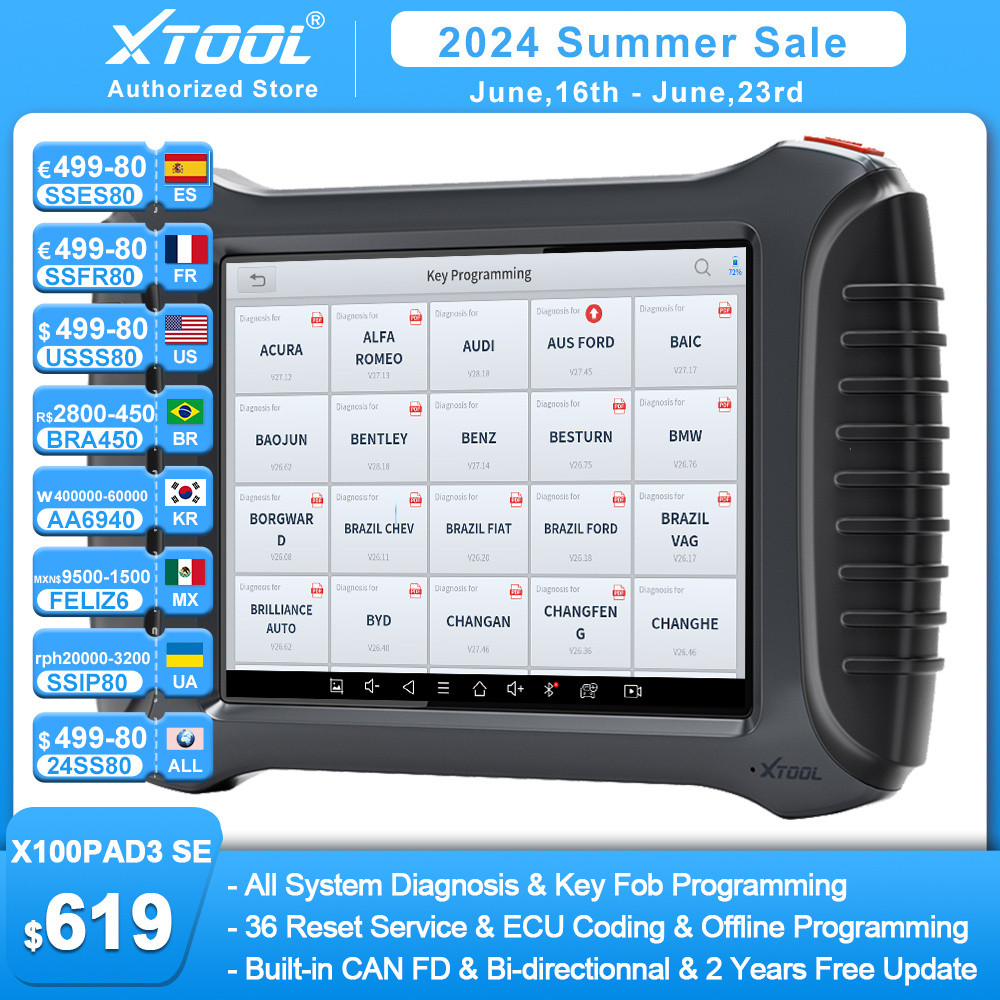 2024 XTOOL X100 PAD3 SE Key Programmer PAD ELITE Diagnostics