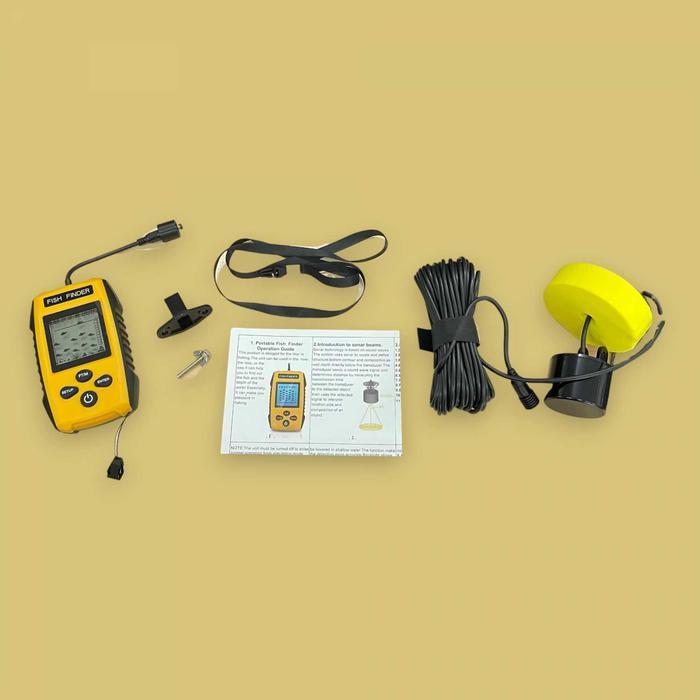 Portable Fish Finder Radar GPS Alarm Sonar Pelacak Detektor Pencari Ikan Laut Danau 2.0 inch