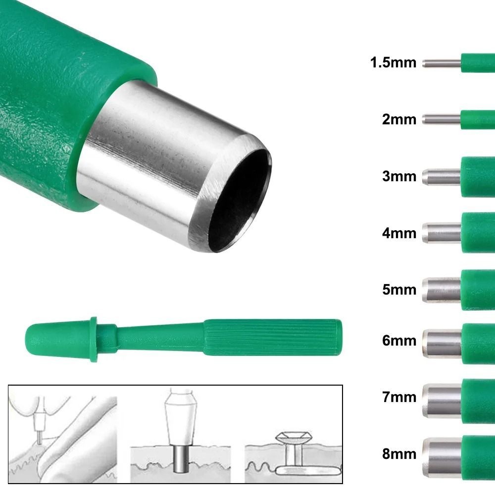 Micro Stainless Steel Body Piercing Tool Acrylic Nose Stud Dermal Puncher Navel Stud Ear Stud Dermal