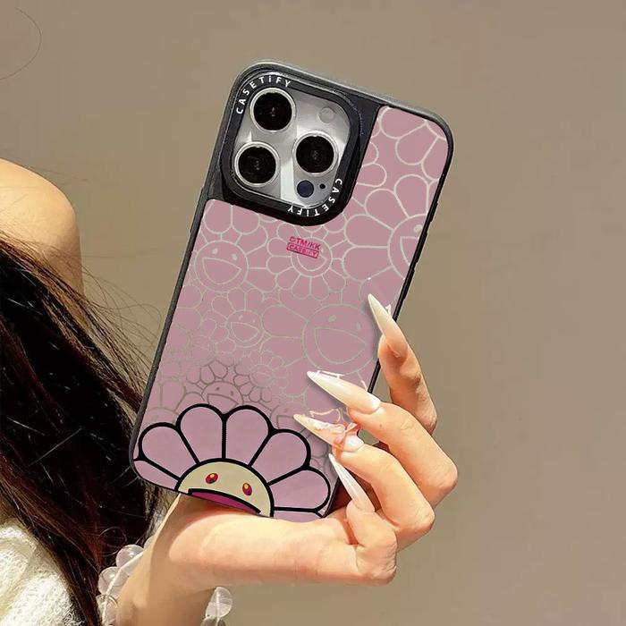 NEW Shock Proof Casing CTFY Takashi Murakami Flowers Acrylic Mirror Case Cover Compatible For