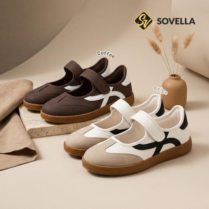 Leedoo Footwear - Sepatu Wanita Casual Mary Jane Flat Shoes Sv227
