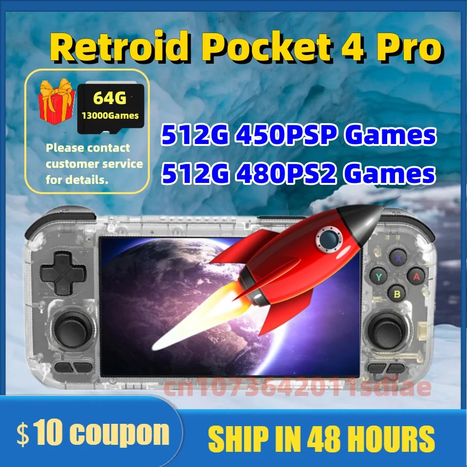 Retroid Pocket 4 Pro Retroid Pocket 2S Android 13 Handheld Game