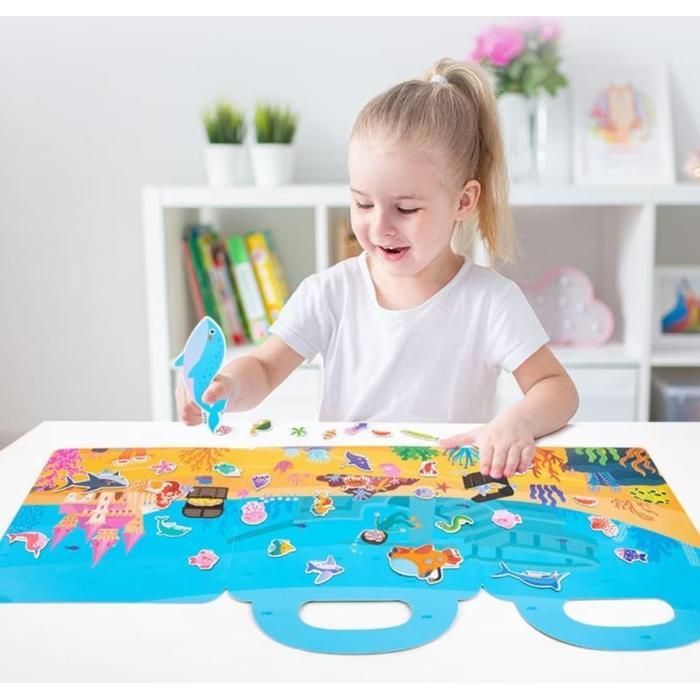 Promo Buku Puzzle Magnet Jigsaw / Magnetic Puzzle Book / Book Sticker Puzzle Paper