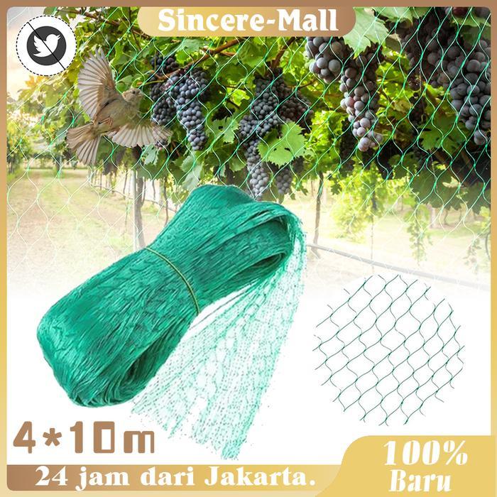 Jaring Burung Ukuran 4x10 Meter Jaring Burung Emprit Jaring Padi Sah Jaring Tanaman Tahan Lama
