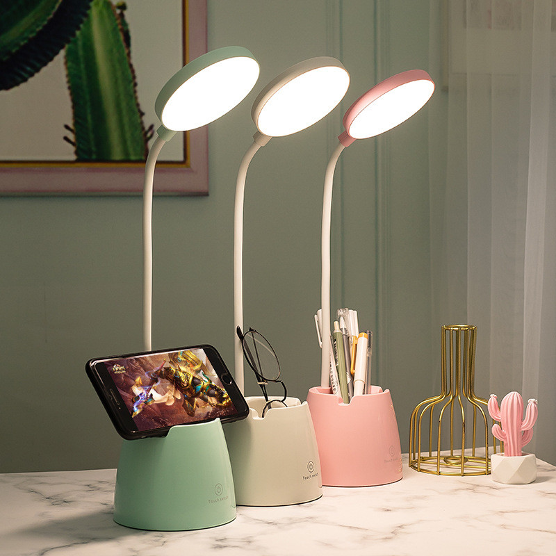 New LED Eye Protection Desk Lamp USB Bedside Lamp Charging Student Study Dormitory Reading Lamp