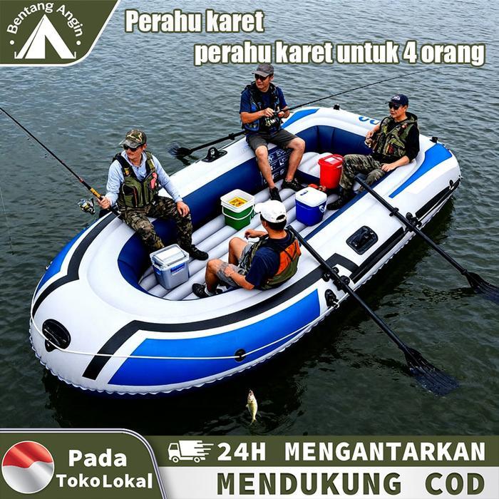 Perahu karet, perahu karet untuk 4 orang, perahu karet kayak, perahu pancing Perahu Karet Untuk