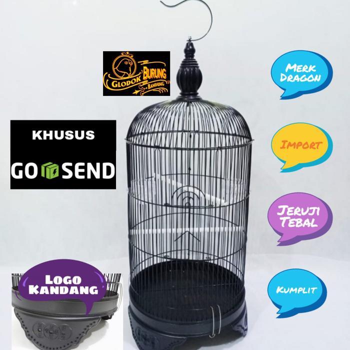 READY Dragon Sangkar Besi Kandang Capsul Burung Lovebird Parkit Kenari 56cm x 33cm Jeruji Tebal