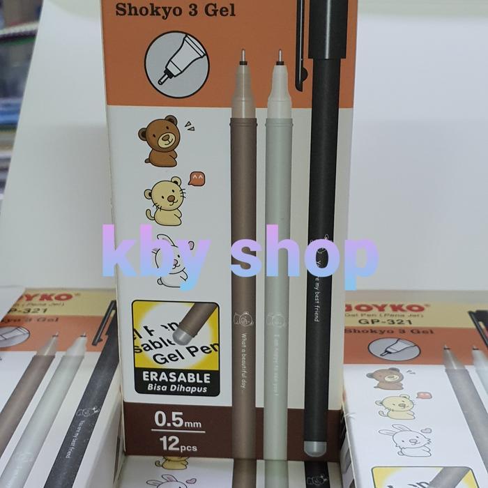 N3W Pen joyko yang bisa dihapus pulpen erasable ballpoint gel 1 pc